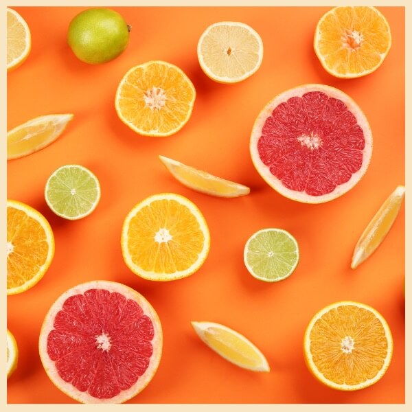 Orange citrus fruits
