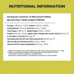 nutritional information of apple cider vinegar tbalets